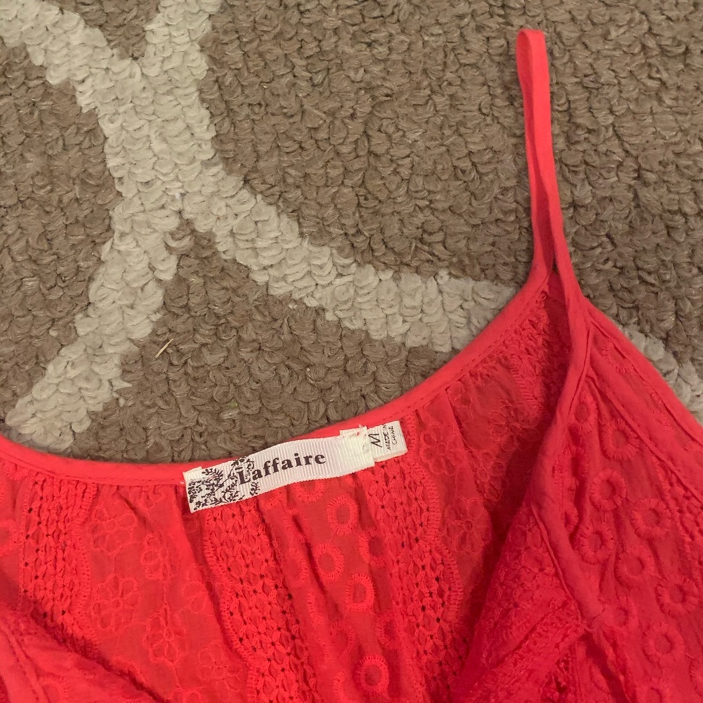 Pink Embroidered Tank Top - Picture 6 of 6